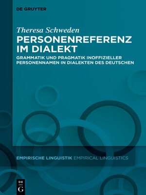 cover image of Personenreferenz im Dialekt